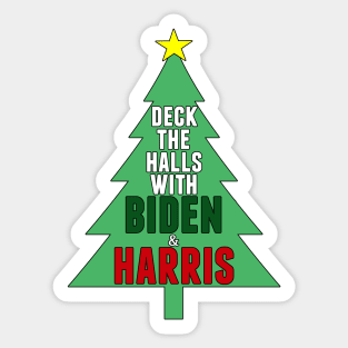 Biden Harris Christmas Tree Sticker